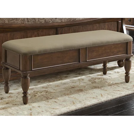 Bed Bench with Upholstered Seat